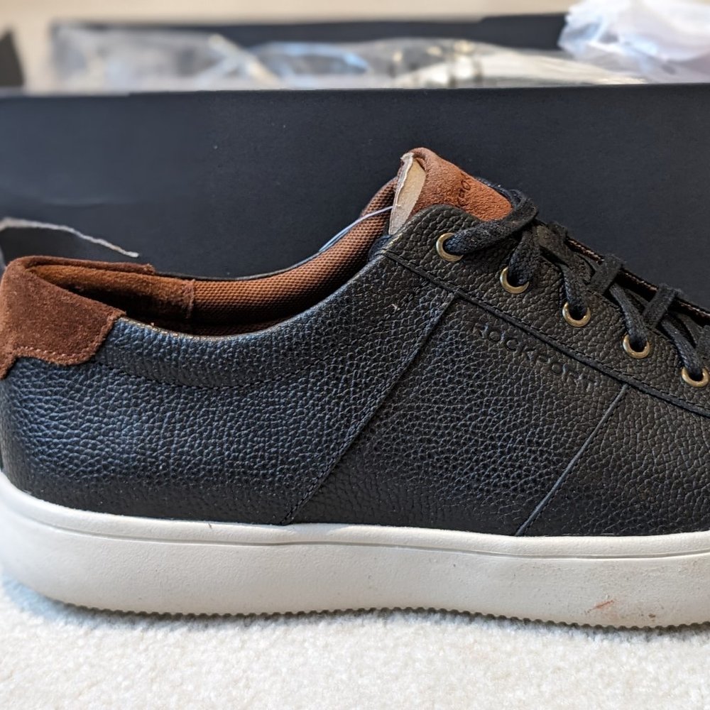 ROCKPORT JARVIS LACE TO TOE MEN'S SNEAKERS COLOR BLACK SIZE 12M NEW IN BOX